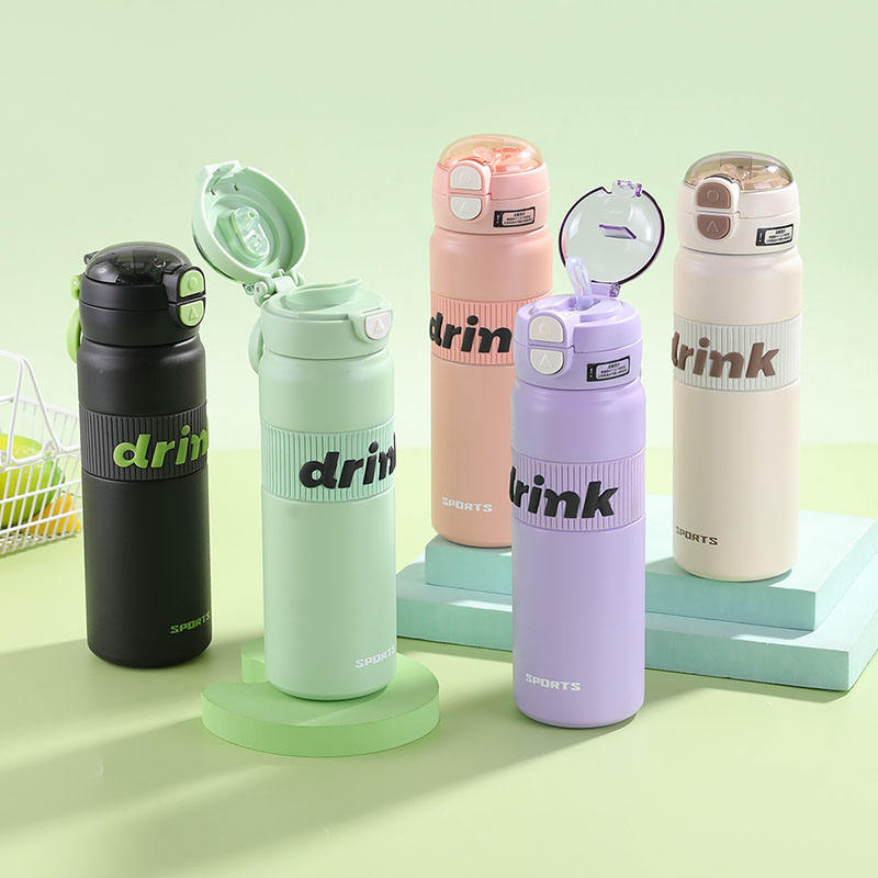 Dual Drink Water Bottle-Pink