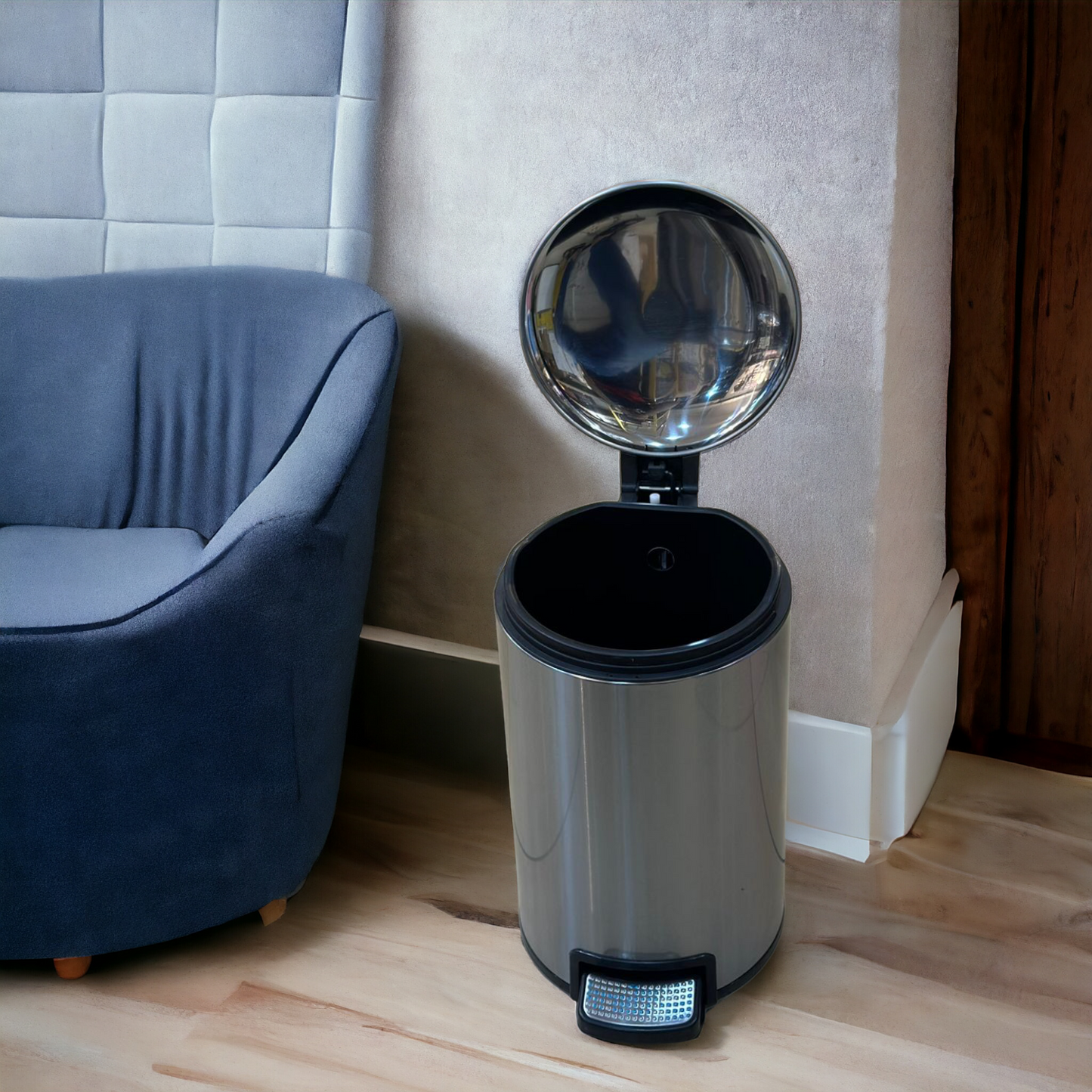 Steel Peddle Dustbin-SV8L