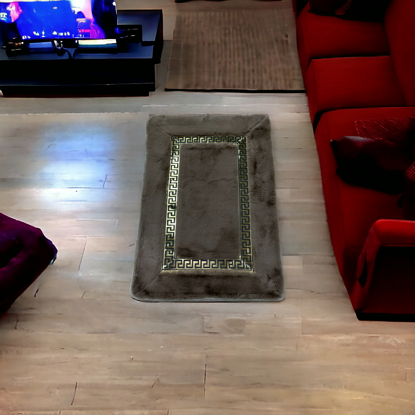 Versace Floor Mat-Light Brown (60*90)