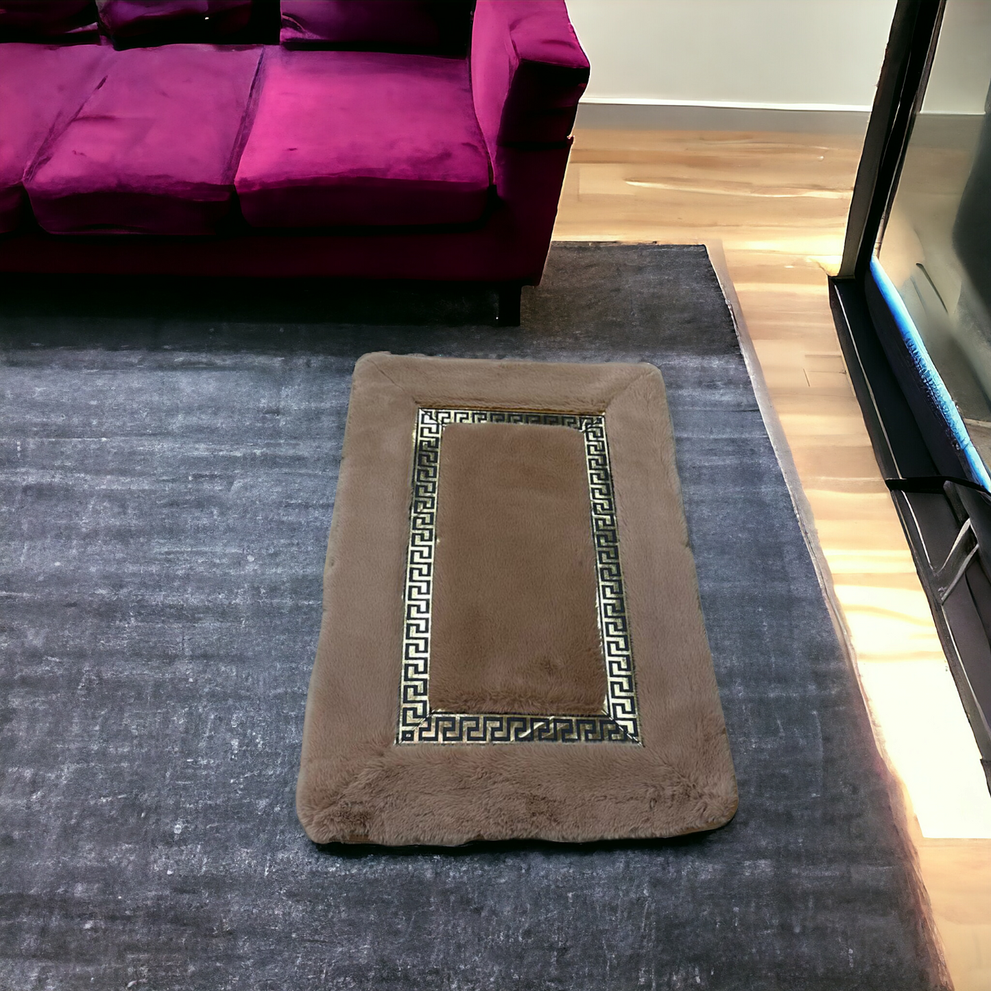Versace Floor Mat-Camel Color (60*90)