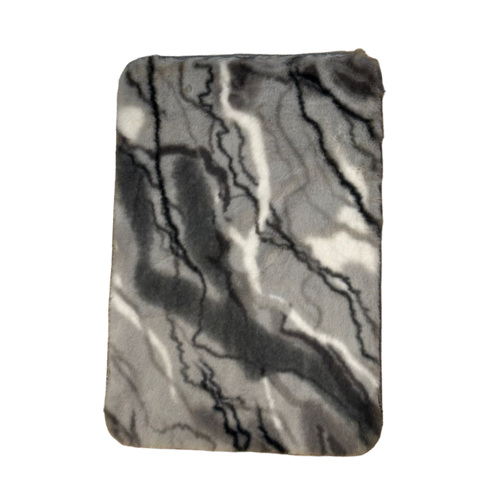 Floral Fur Floor Mat-D1