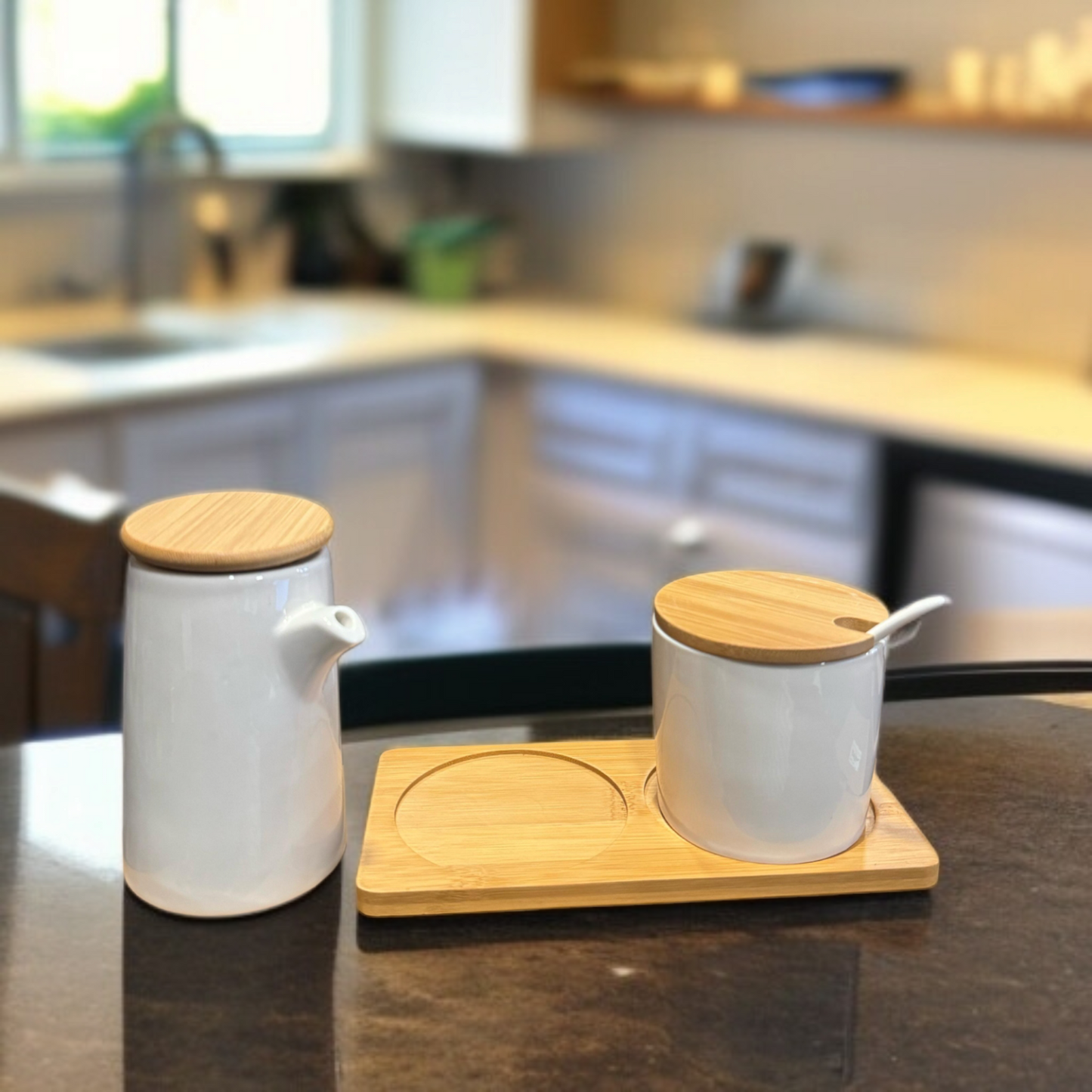 2 Pcs Kettle and Sugar Pot Set