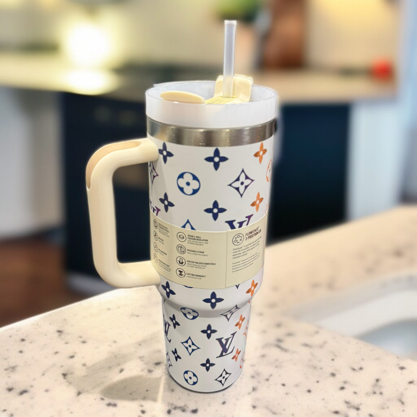 Stanley Thermos Cup L.V Printed-White