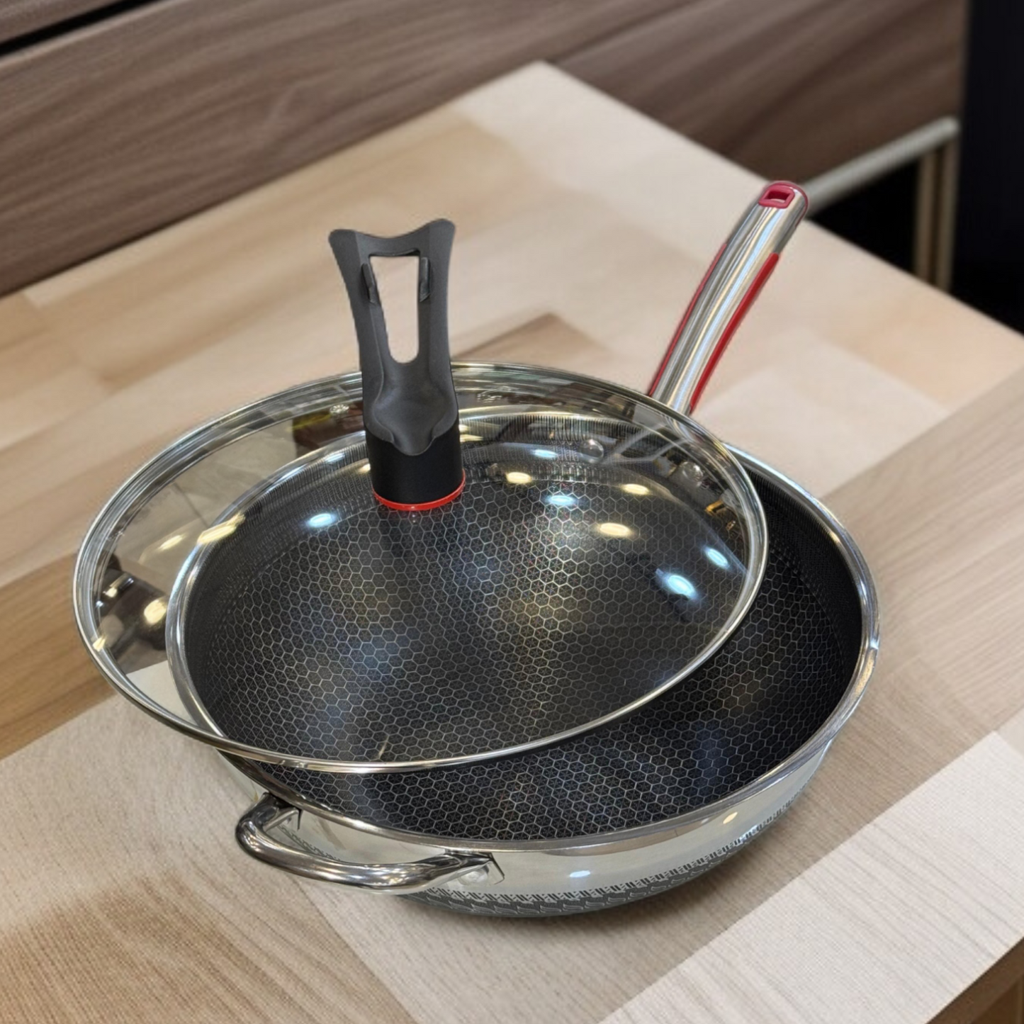 Stainless Steel Laser Coating Wok-36cm