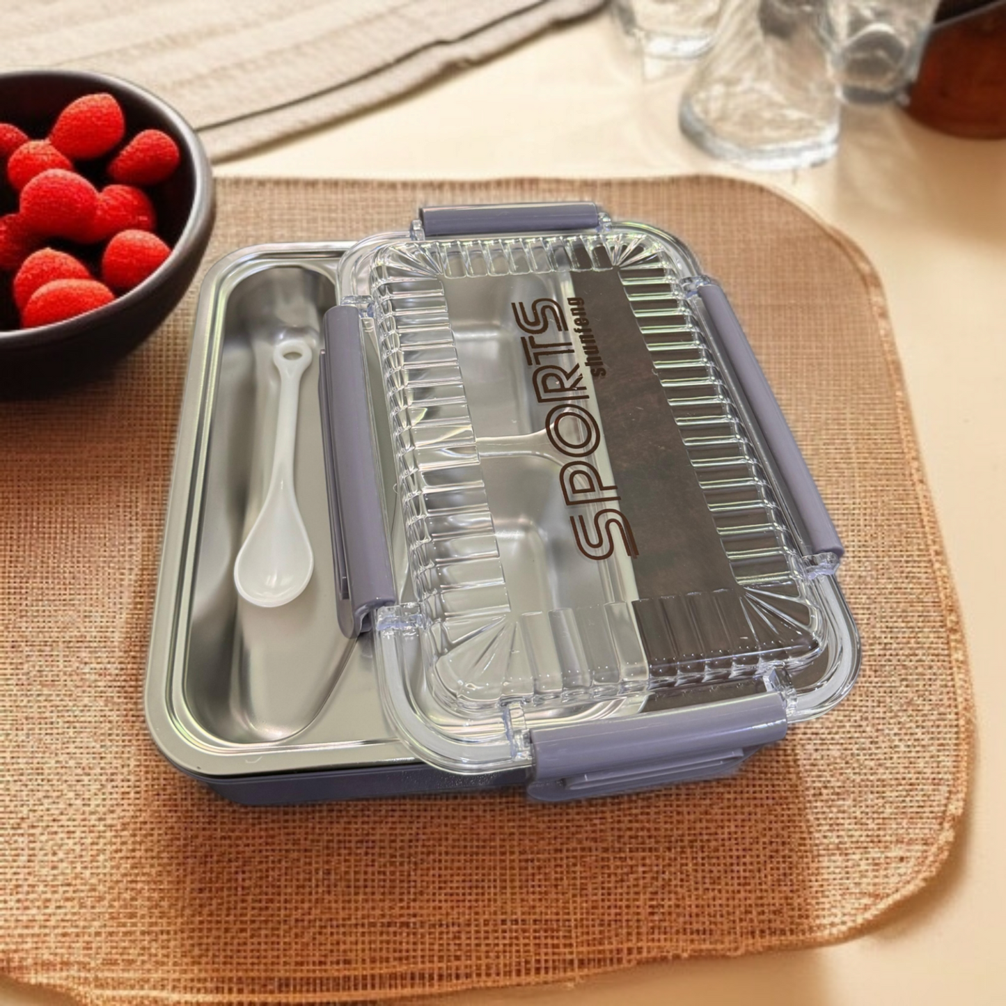 Sports Thermal Lunch Box-Purple