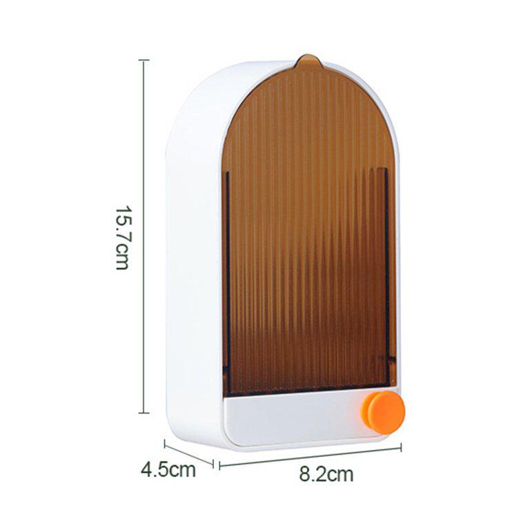 Wall-Mounted Draining Soap Rack with Lid