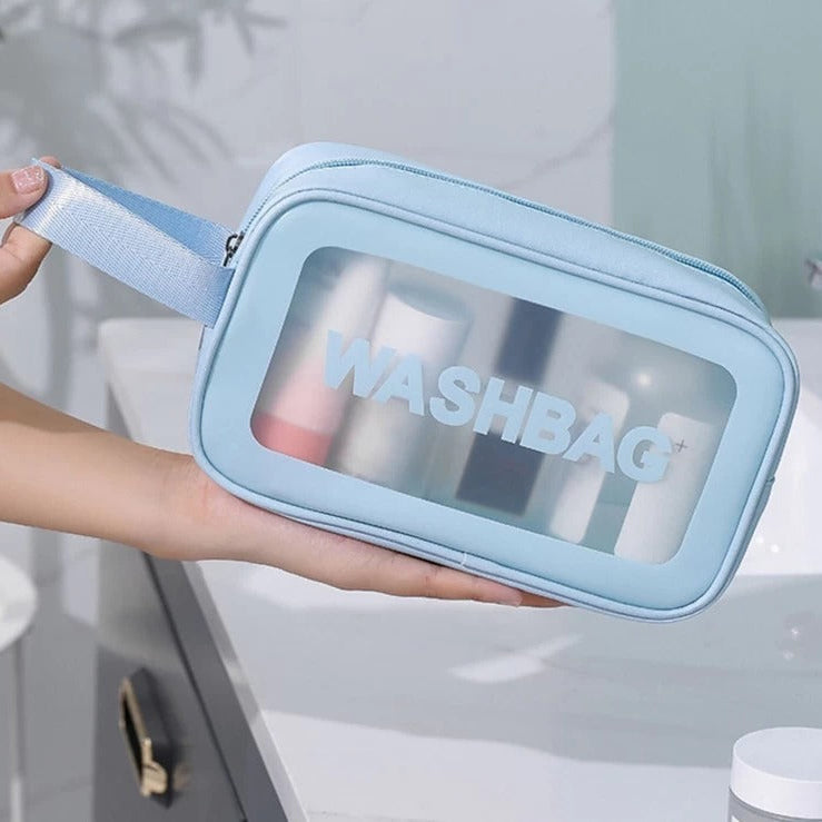 Wash Bag Makeup Travel Pouch Skyblue (M)