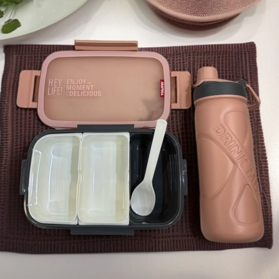 LunchBox with Bottle 7429 -Pink
