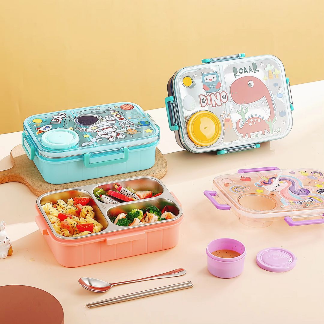 Stainless Steel Lunch Box-Dino