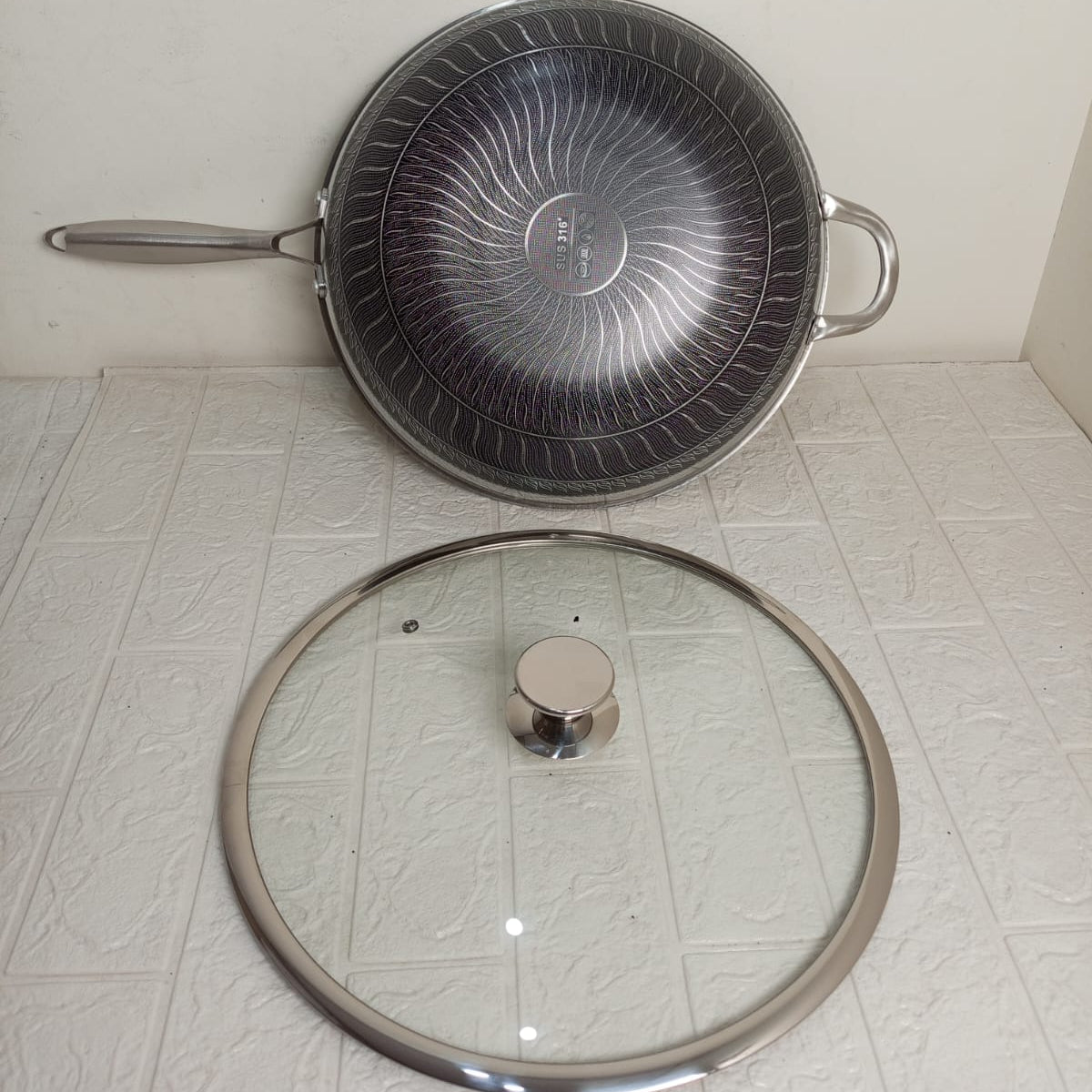 Double Side Laser Coating Pan-32cm