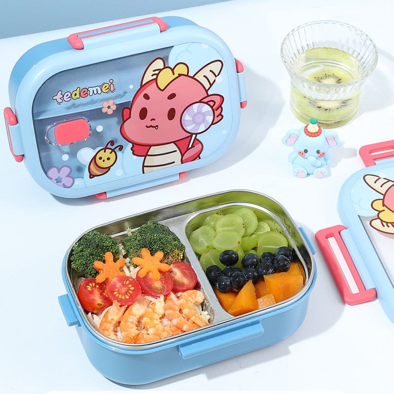 Tedemei Cartoon Design Lunch Box-Blue