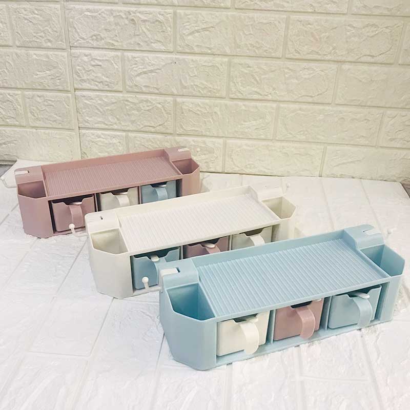 Wall Mounted Dustproof Spices Organizer