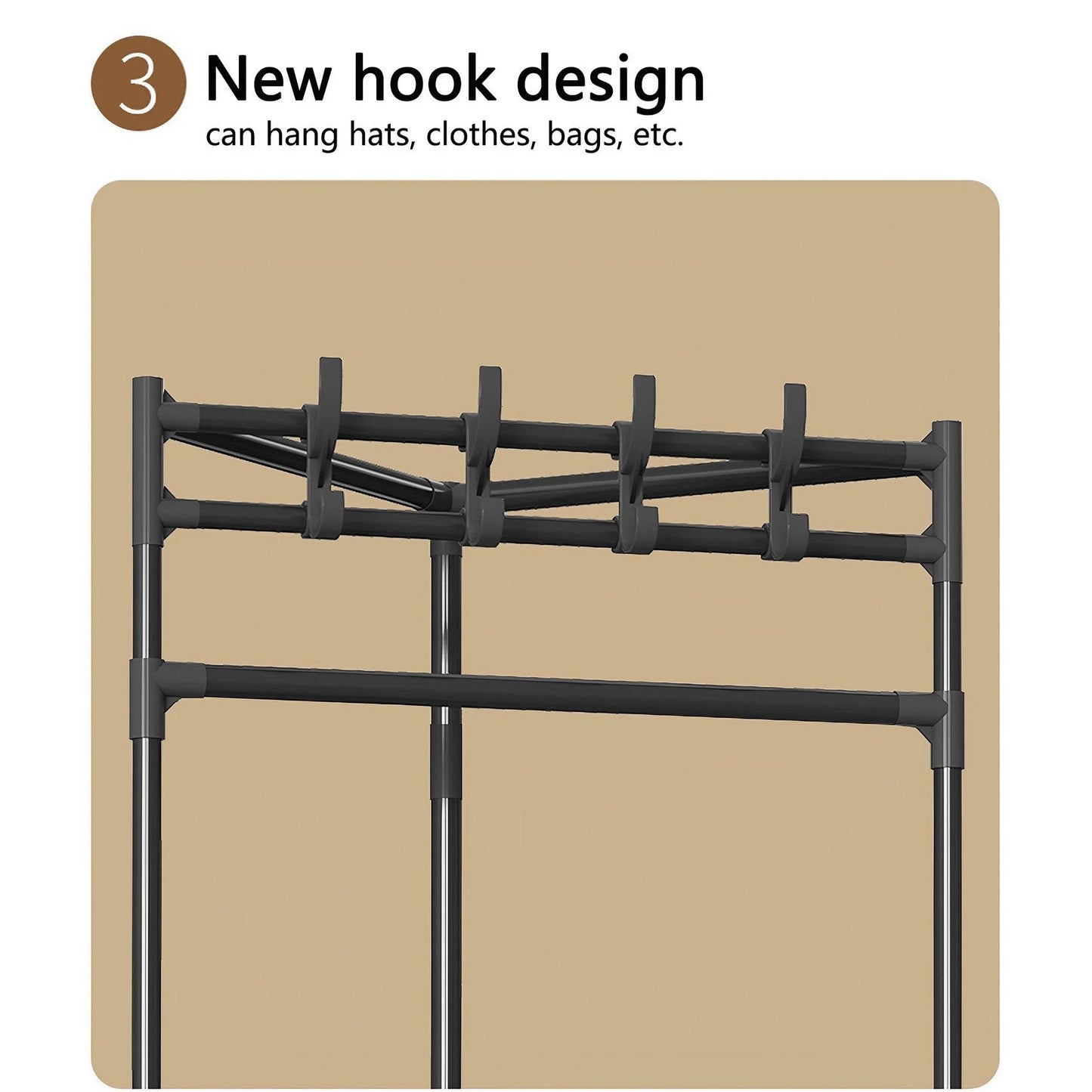 Multi Layer Cloth Corner Rack