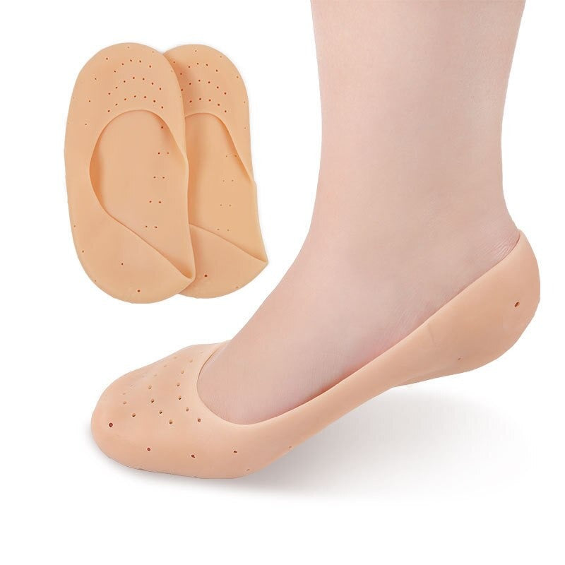 1 Pair Full Length Silicone Socks Anti Cracks