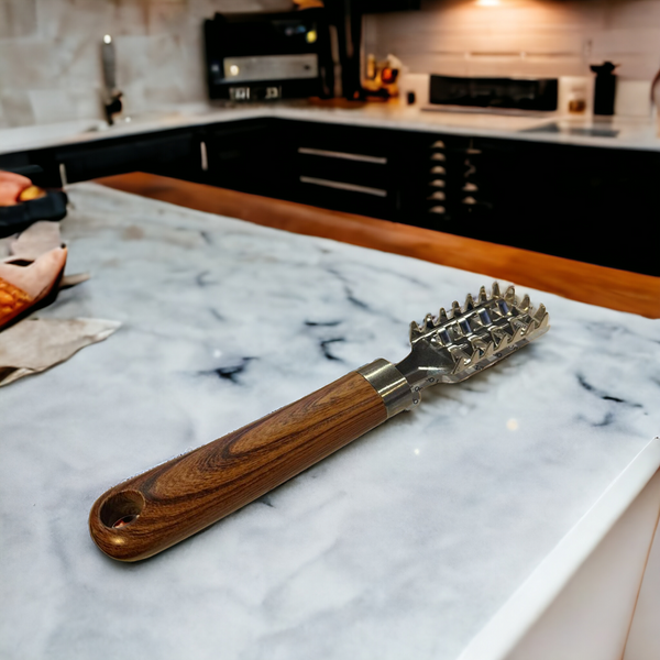 Wooden Handle Fish peeler-KT