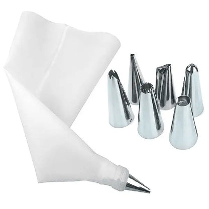 Cake Decorating Nozzle with Piping Bag