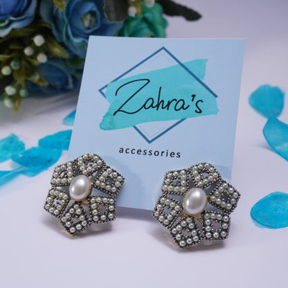 3Pc Earrings Pendant &amp; Ring Hexagonal 915/23