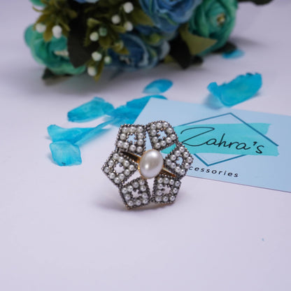 3Pc Earrings Pendant &amp; Ring Hexagonal 915/23