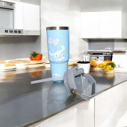 Stainless steel thermos cup -Sky Blue  D1