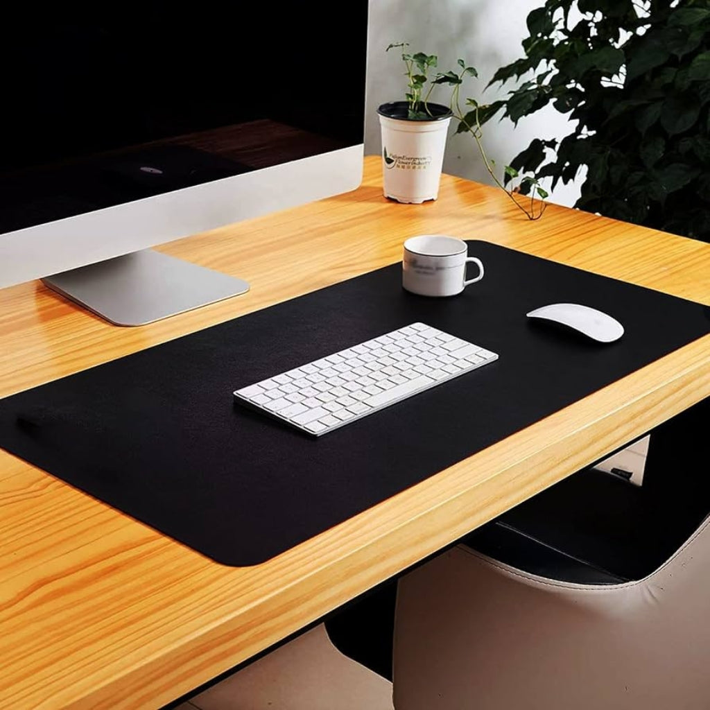 Leather Desk Mat-Black