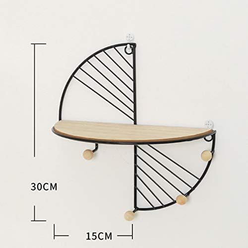 Metal Wall Mounted Storage Shelf (Black)