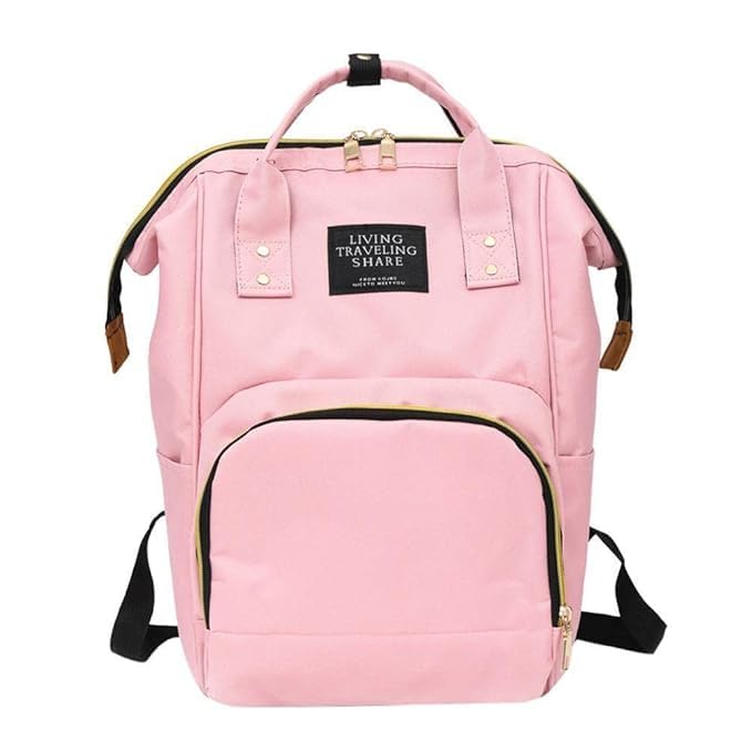 Large Capacity Baby Diaper Bag-Light Pink