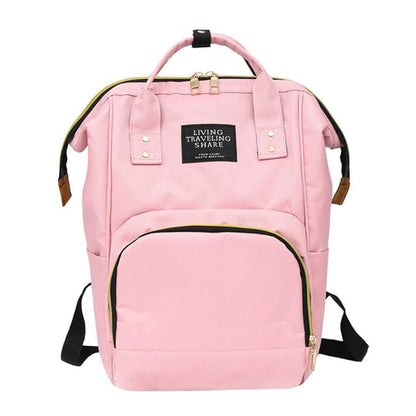 Large Capacity Baby Diaper Bag-Light Pink