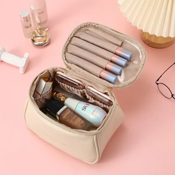 Pu Leather Pouch-White