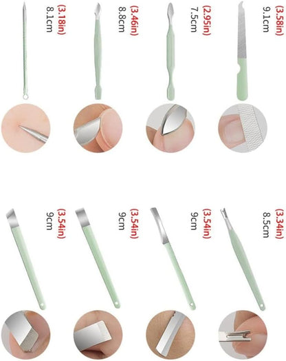16 Pieces Set Nail Care Tools -Pink