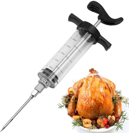 Marinade Injector Syringe-Black