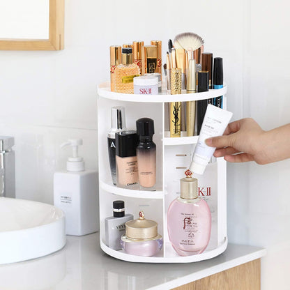 360 Degree Makeup Organizer-White