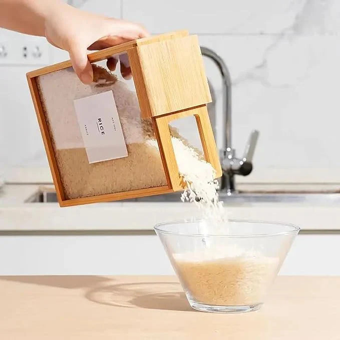 Wooden Grain Storage Box