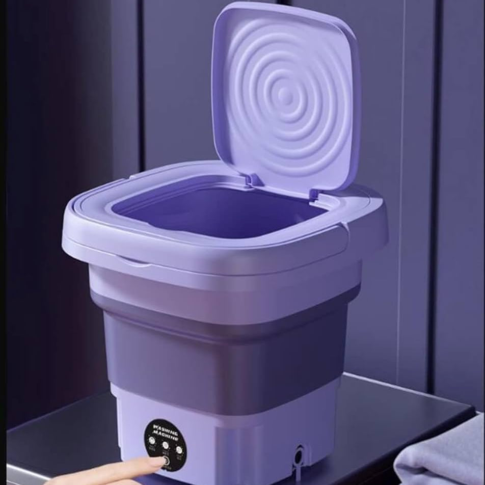 9L Foldable Washing Machine-Purple