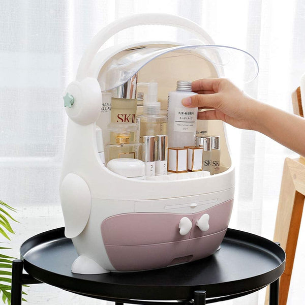 Portable Waterproof Makeup Case Desktop Storage Box