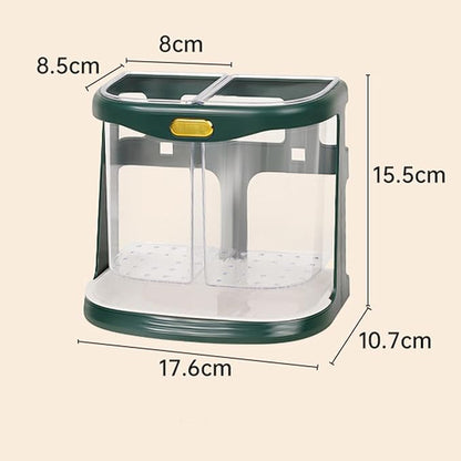 2 Grid Acrylic Cutlery Holder