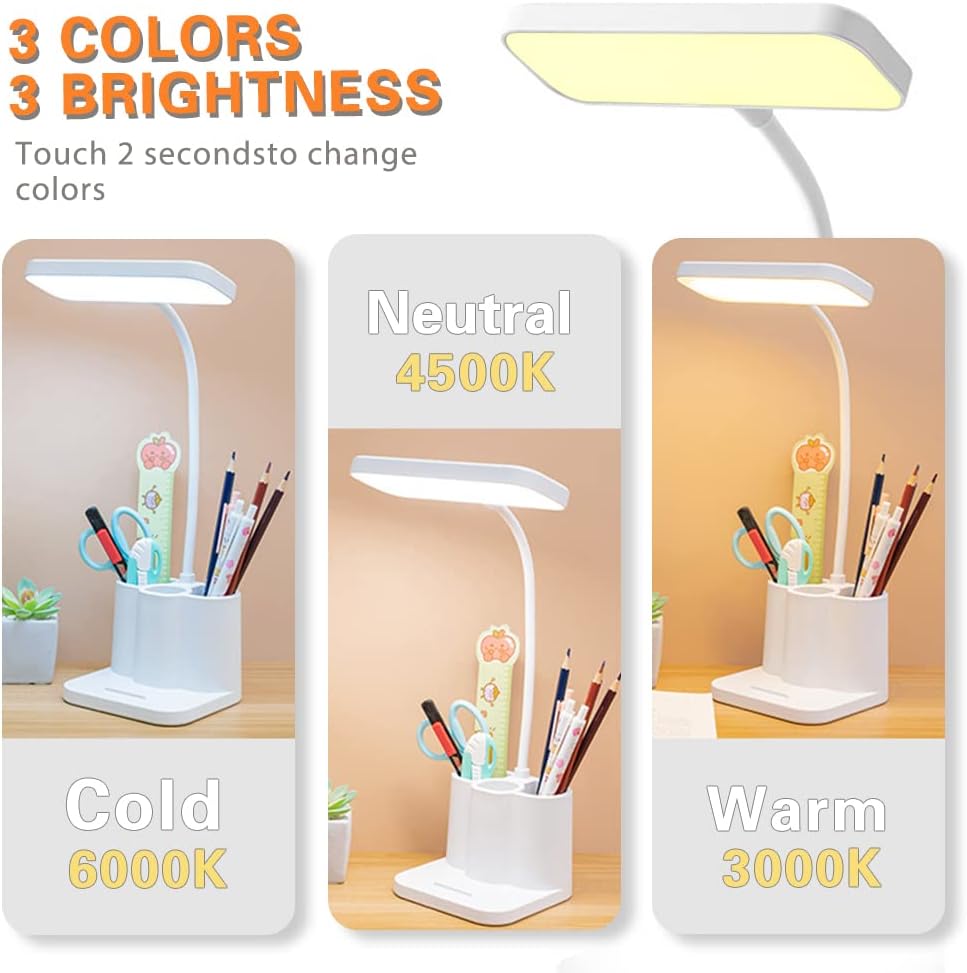 LED Desk Lamp with Pen Holder