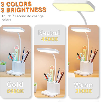 LED Desk Lamp with Pen Holder