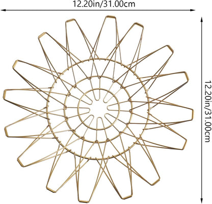 Multipurpose Metal Golden Foldable Basket