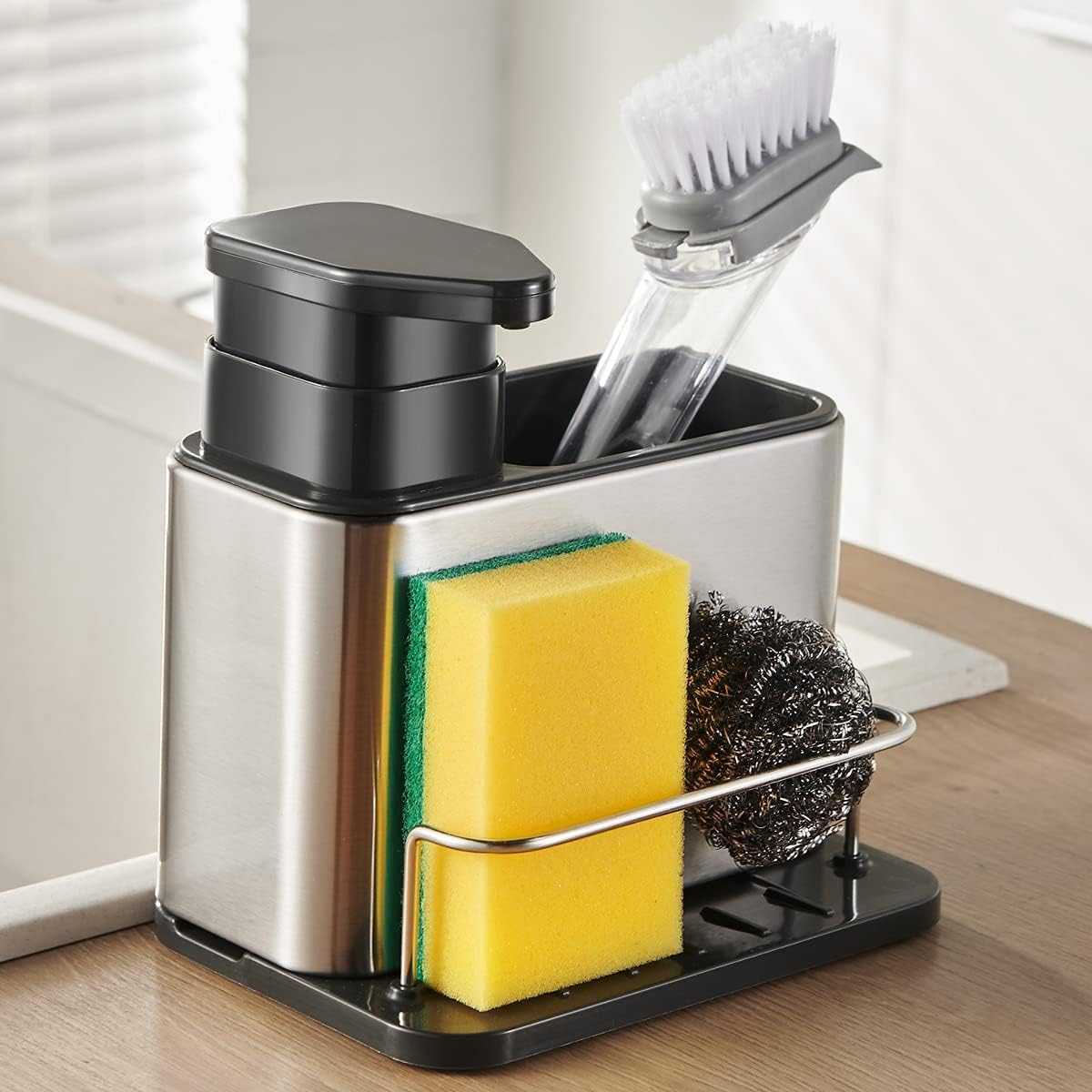 Soap Dispenser 3-in-1 Sponge Holder