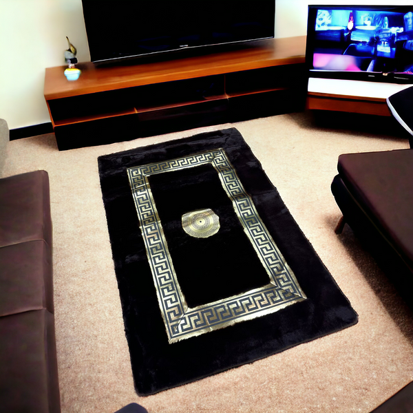 Versace Floor Mat-Dark Brown (100*150)
