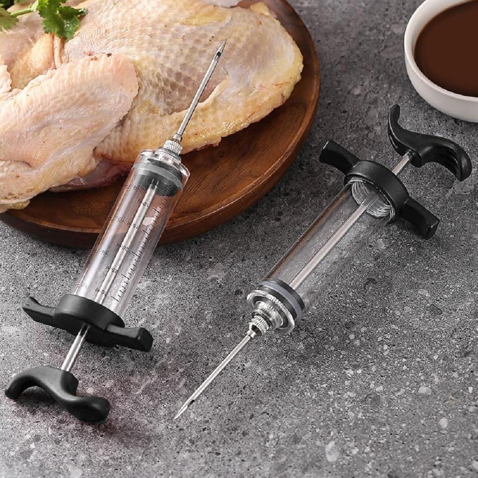 Marinade Injector Syringe-Black