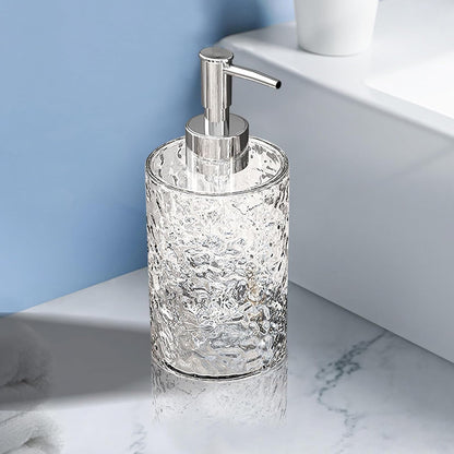 Luxury Transparent Hand Sanitizer Bottle-Round White