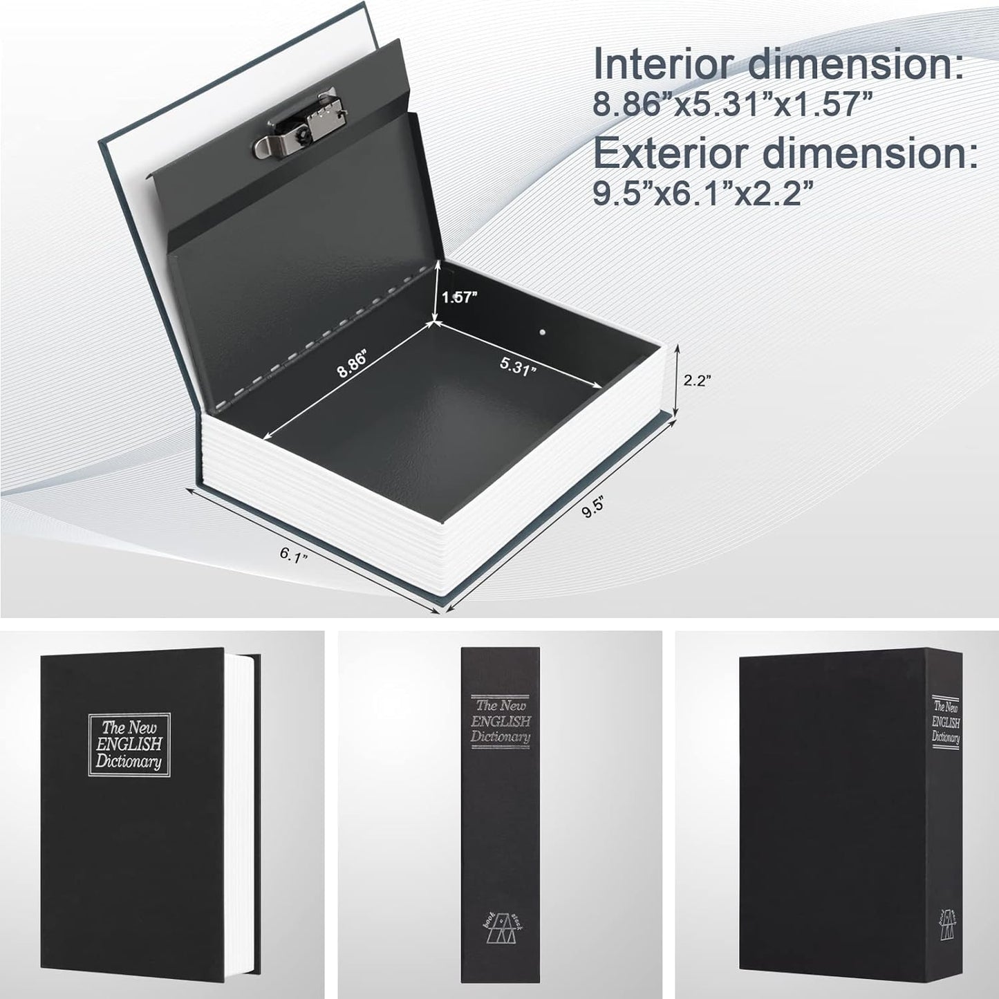 Book Safe Storage Box-Medium