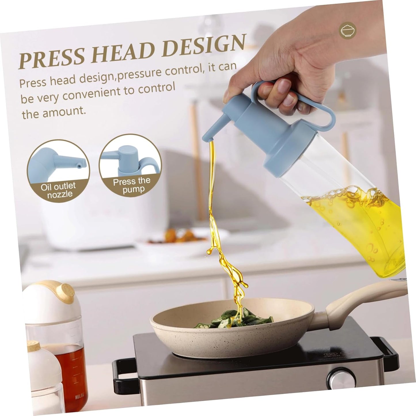 Refillable Glass Oil Bottle