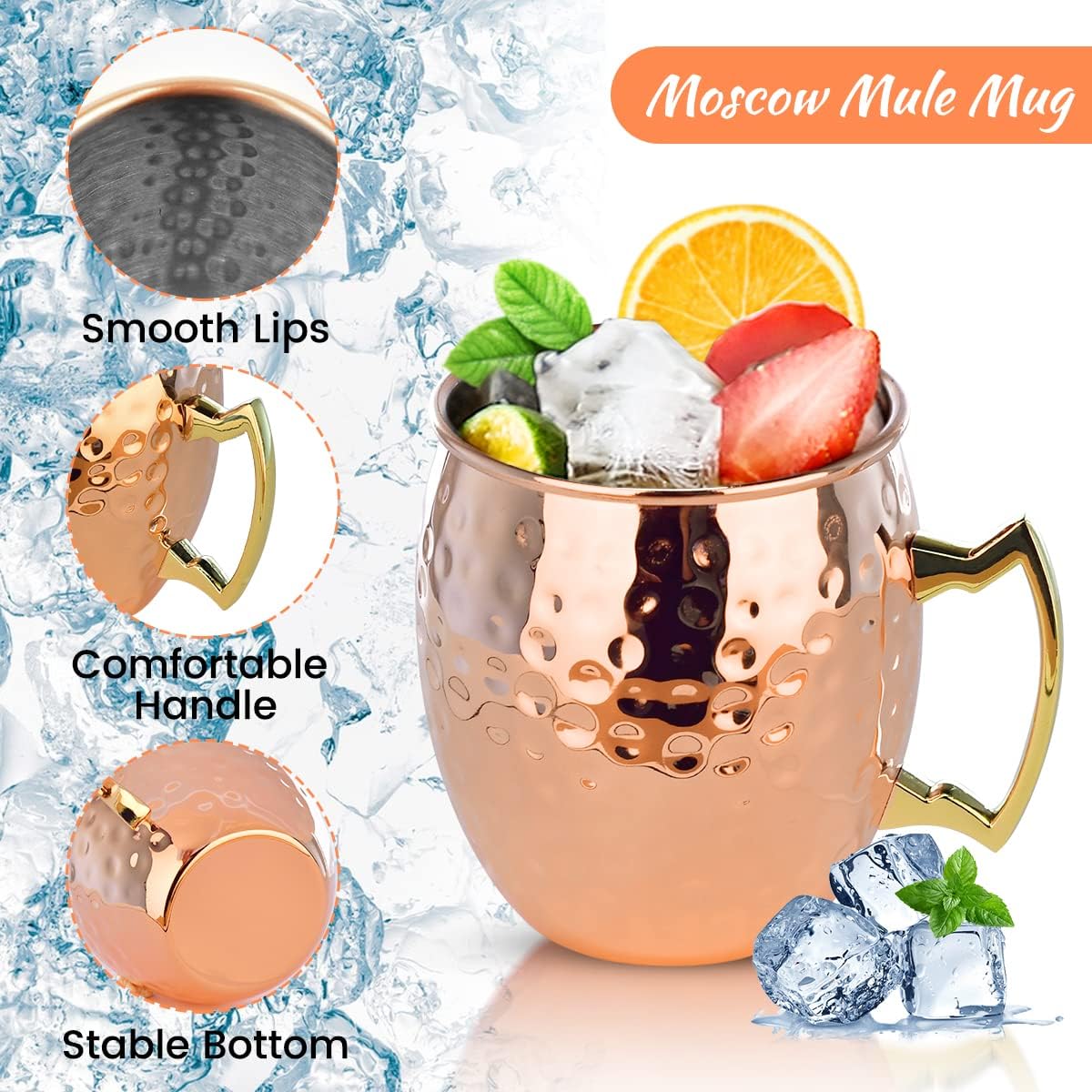 Stainless Steel Mug-Copper