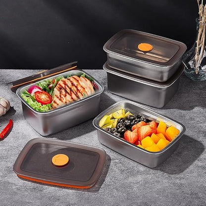 Stainless Steel 4 Pcs Food Container