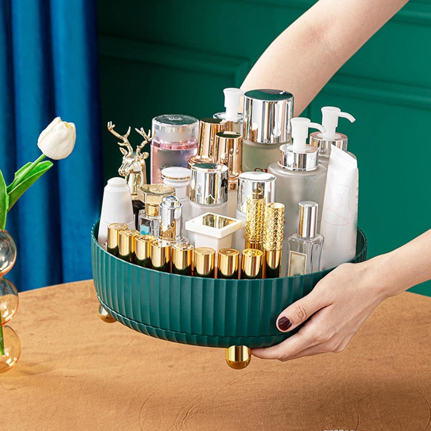 360°Rotating Storage Shelf-Green