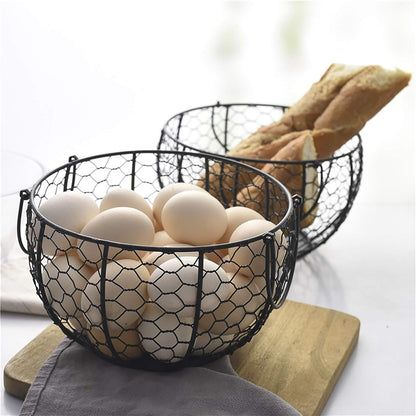 Metal Wire Egg Storage Basket