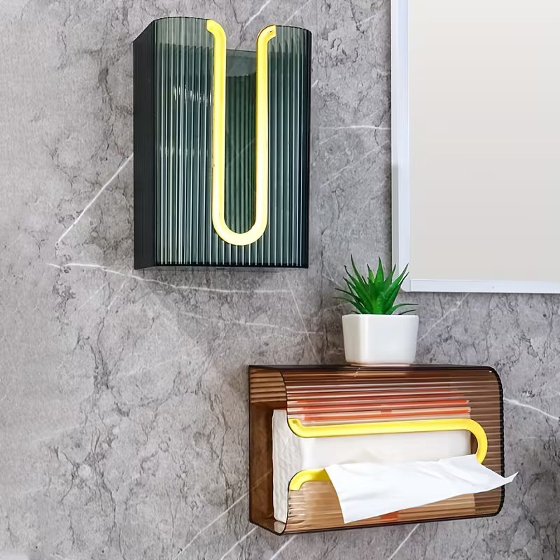 Wall-Mounted Acrylic Tissue Box