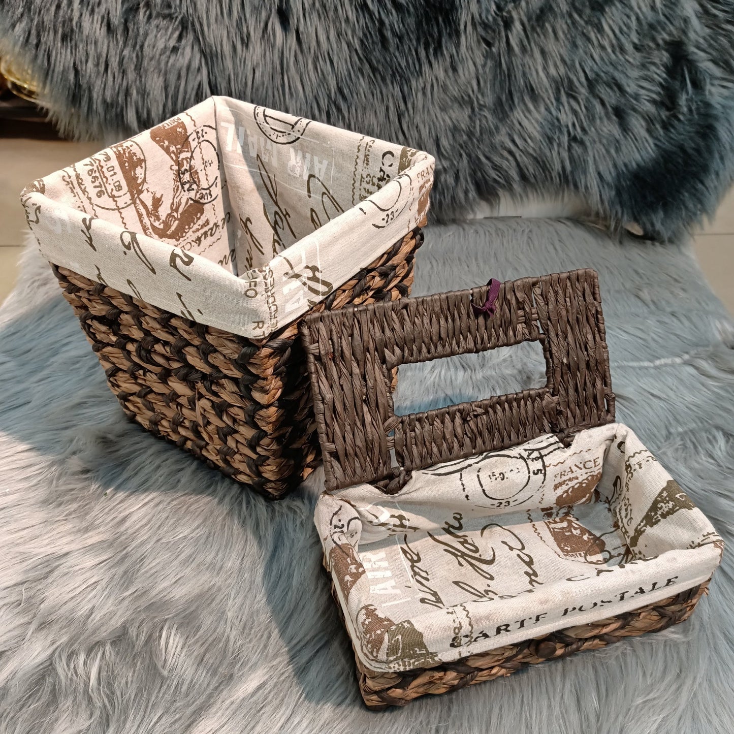 Dustbin + Tissue Box Set